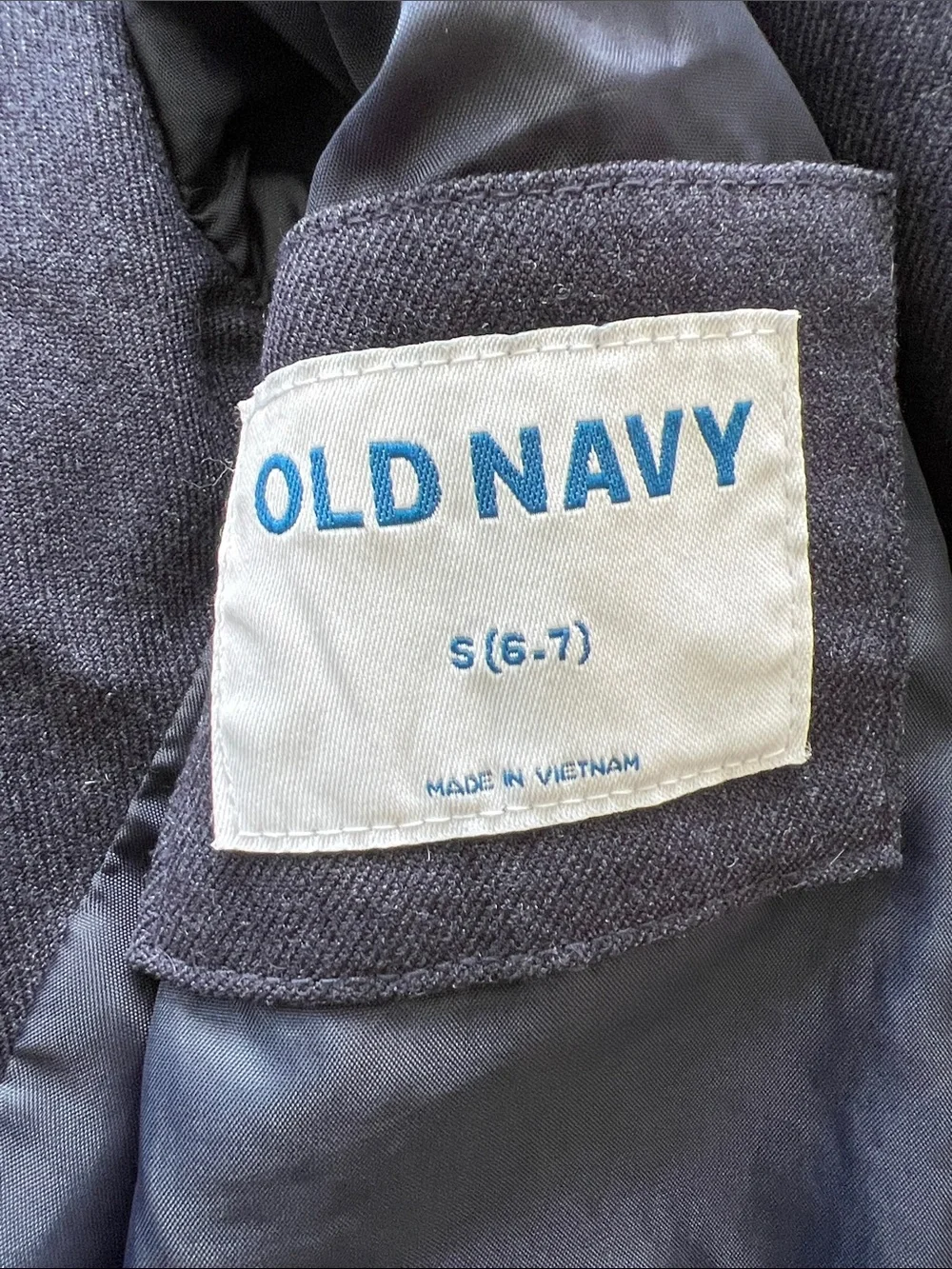 Old Navy Boys Twill Blazer Jacket in Navy Blue Size Small (6-7)